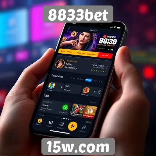 Interface do usuário do 8833bet em dispositivos móveis