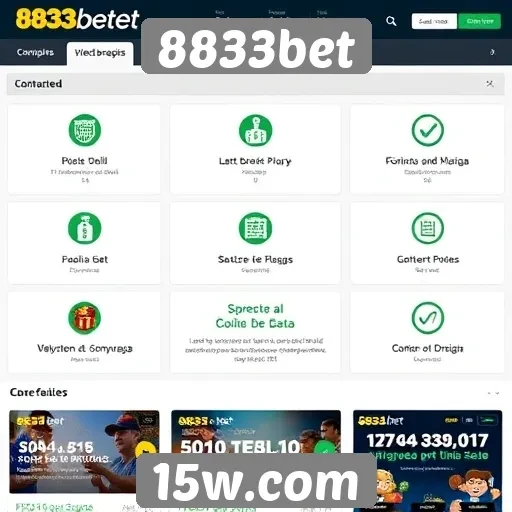 Recursos principais do site 8833bet