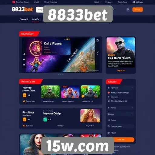 Análise da interface do usuário no site 8833bet